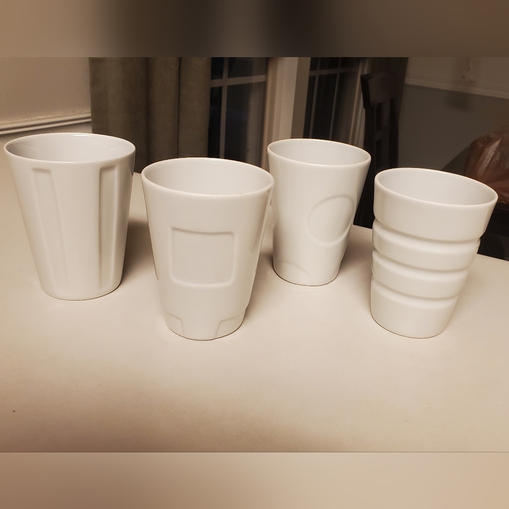 Starbucks Bone China 2008 Geometric Cups (set of 4)